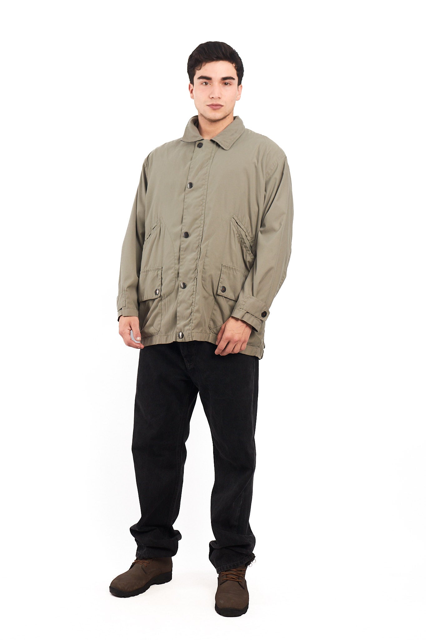 1990 Vintage Nautica Olive Green Coat (M/L)