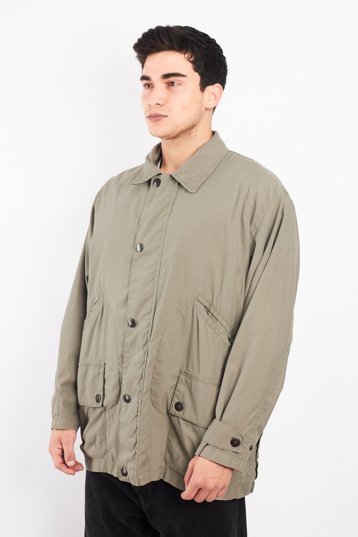 1990 Vintage Nautica Olive Green Coat (M/L)
