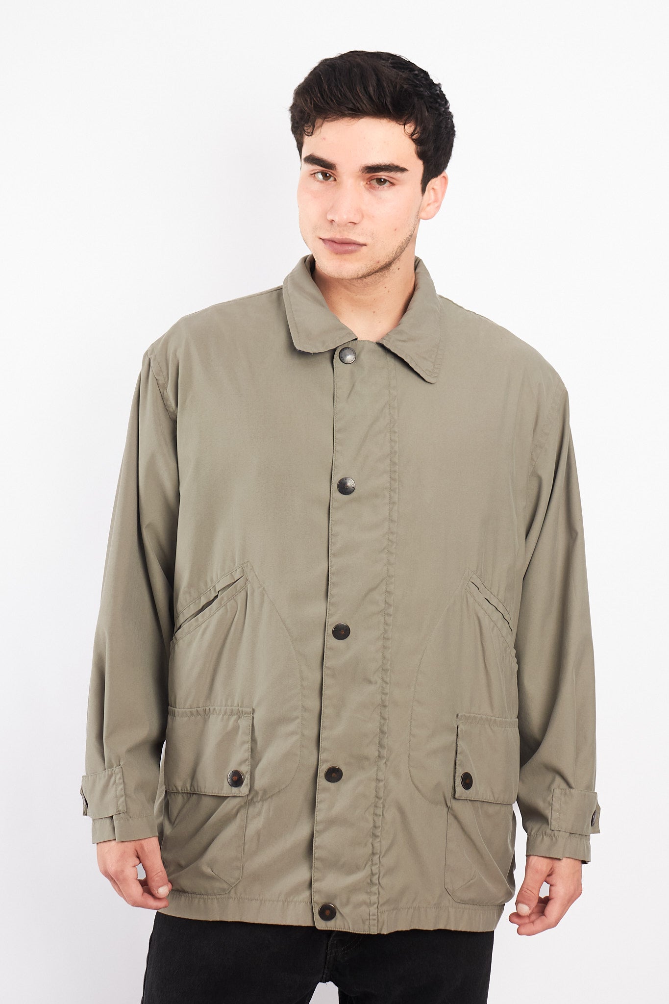 1990 Vintage Nautica Olive Green Coat (M/L)