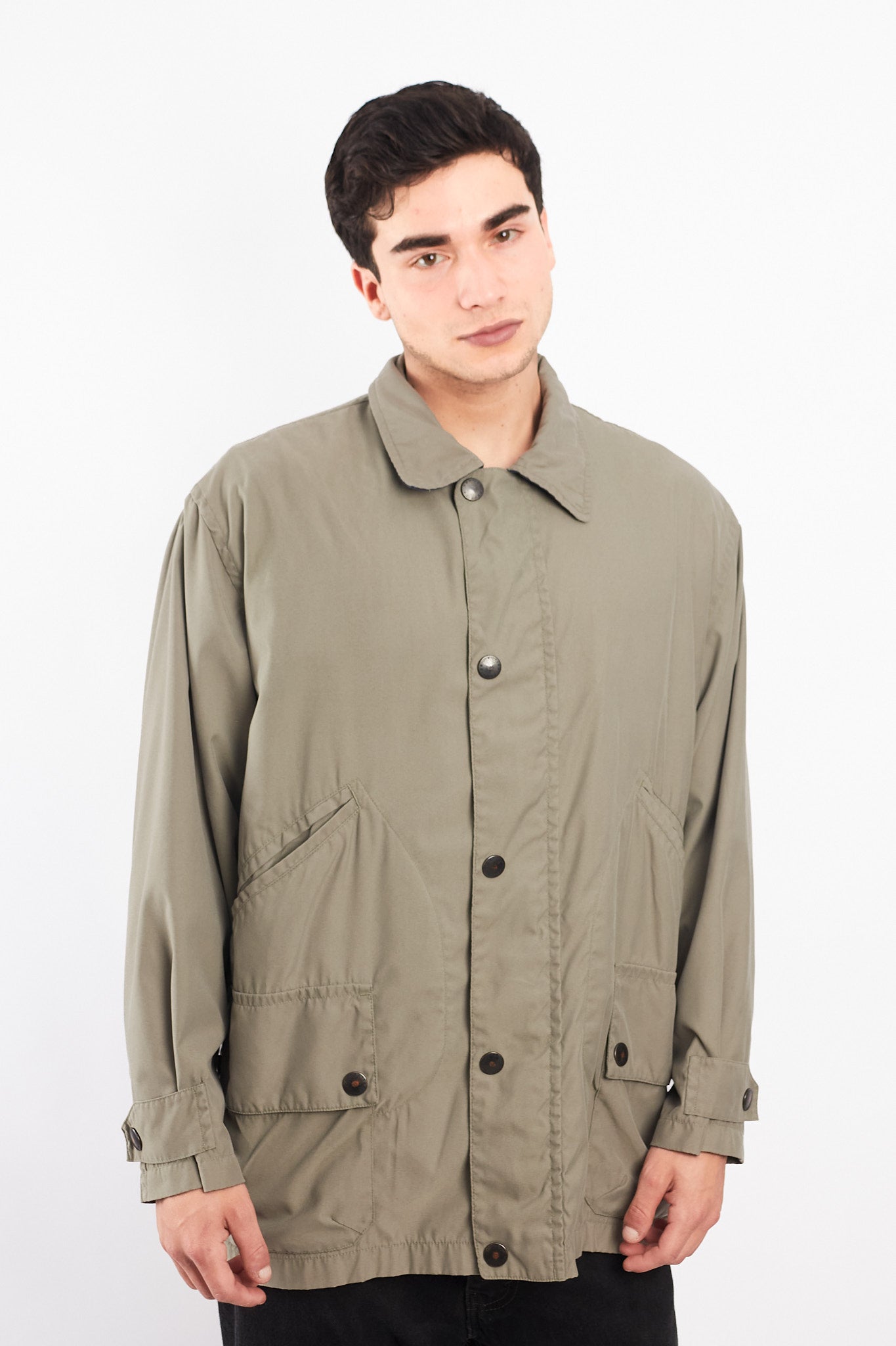 1990 Vintage Nautica Olive Green Coat (M/L)