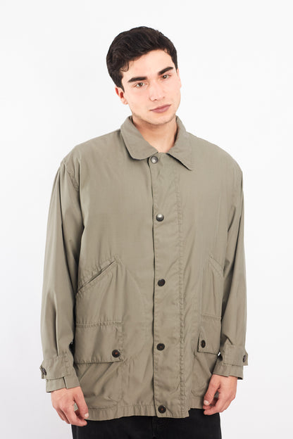 1990 Vintage Nautica Olive Green Coat (M/L)