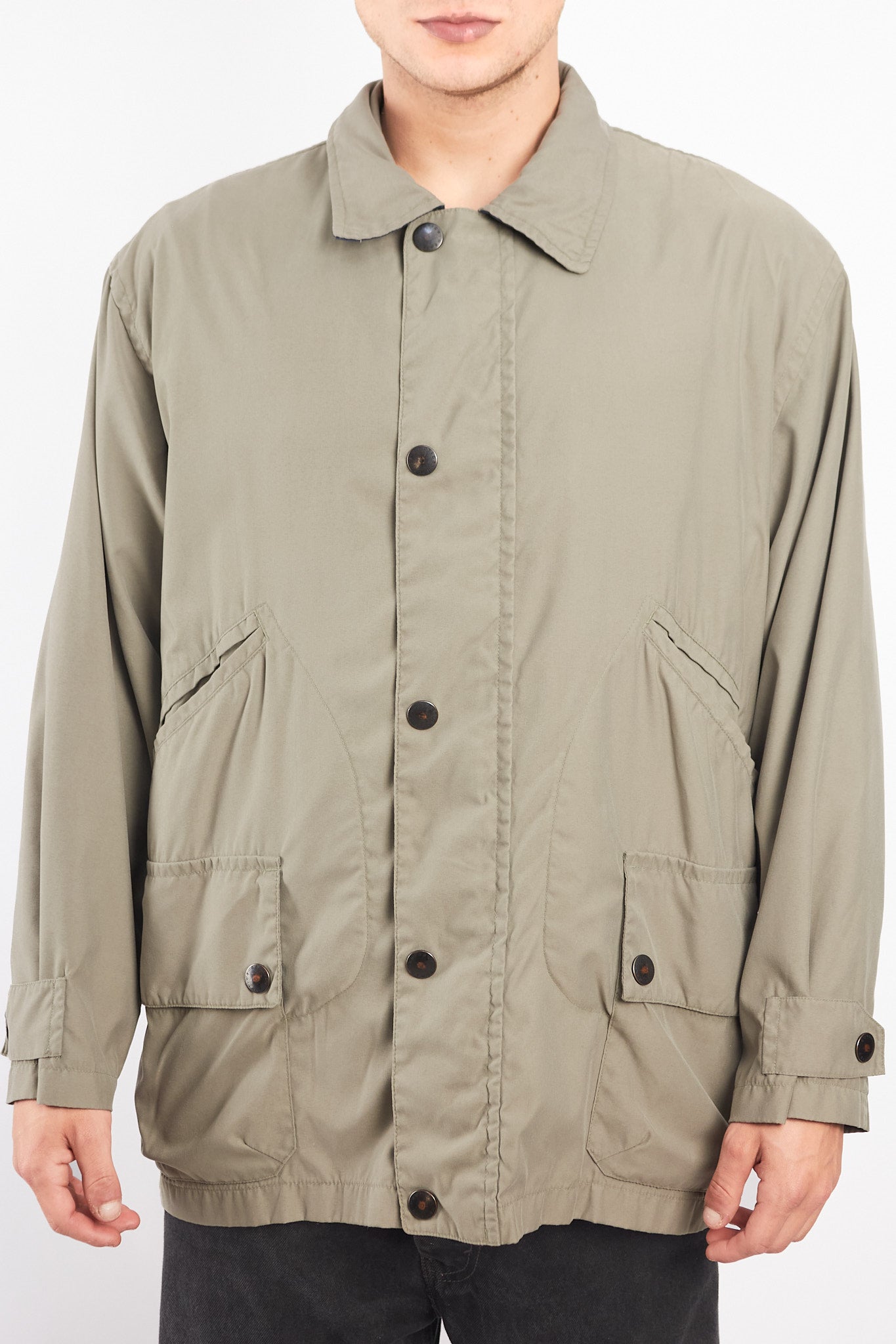 1990 Vintage Nautica Olive Green Coat (M/L)