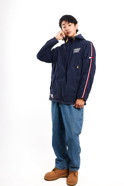 1990  Vintage Tommy Sport Big Logo Convertible Jacket/Vest (M/L)