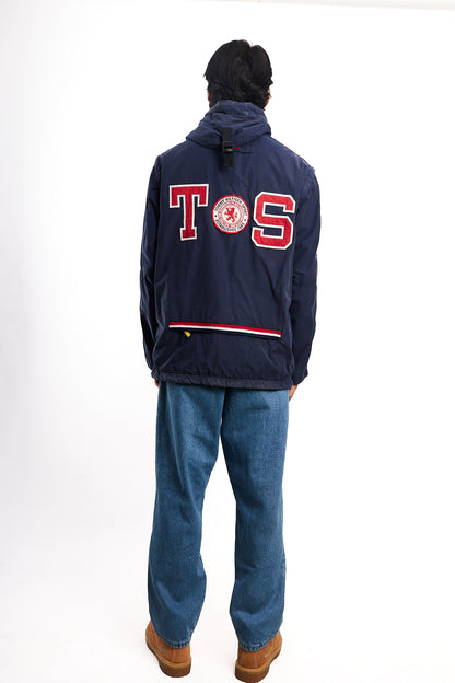 1990  Vintage Tommy Sport Big Logo Convertible Jacket/Vest (M/L)