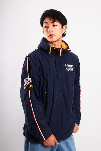1990  Vintage Tommy Sport Big Logo Convertible Jacket/Vest (M/L)