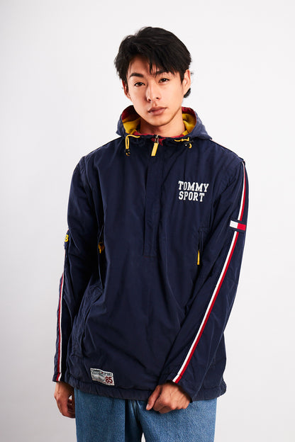 1990  Vintage Tommy Sport Big Logo Convertible Jacket/Vest (M/L)