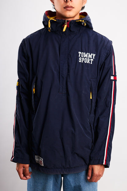 1990  Vintage Tommy Sport Big Logo Convertible Jacket/Vest (M/L)