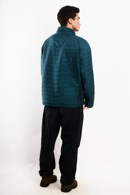 2000 Vintage Columbia Steel Blue Omniheat Puffer Jacket (L/XL)