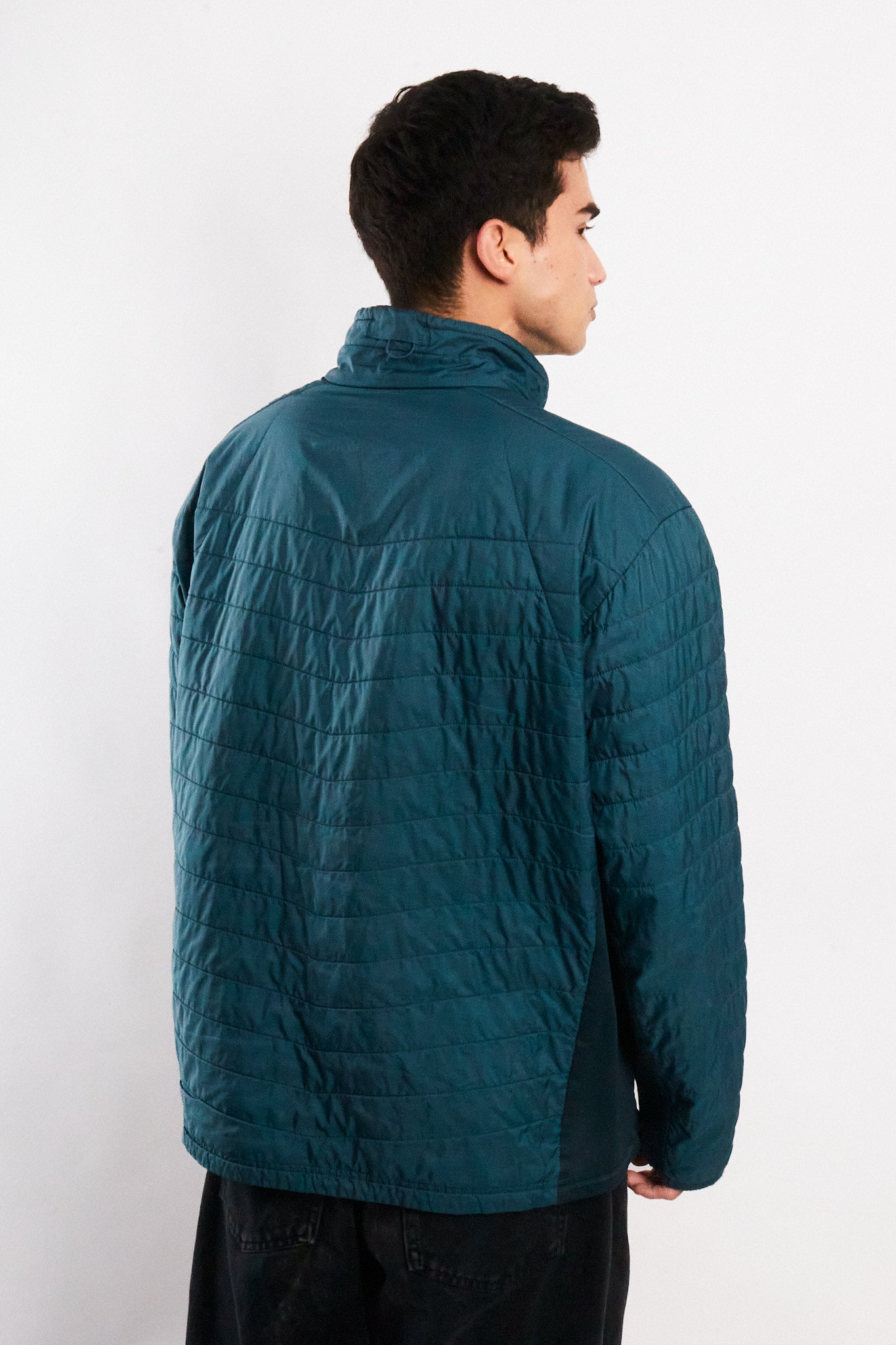 2000 Vintage Columbia Steel Blue Omniheat Puffer Jacket (L/XL)