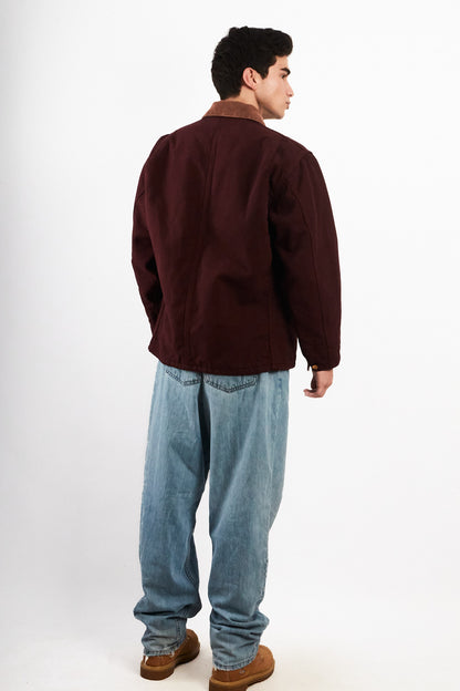 Vintage Carhartt CBO446 Wine Michigan Chore Coat (M/L)