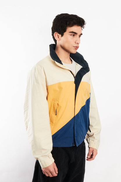 1990 Vintage Nautica Colorblock Big Flag Impermeable Jacket (M)