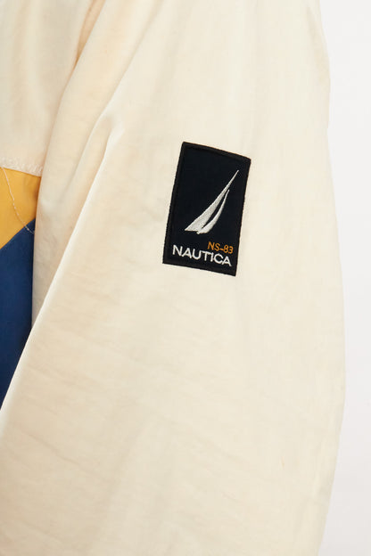1990 Vintage Nautica Colorblock Big Flag Impermeable Jacket (M)