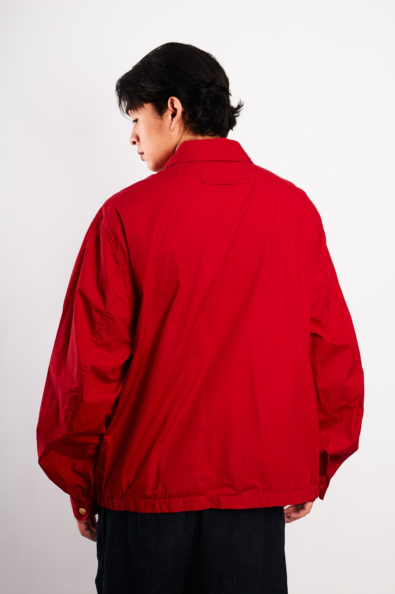 1990 Vintage Tommy Hilfiger Lion's Emblen Crimson Red Harrington (L/XL)