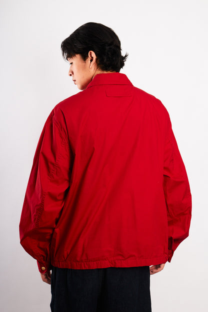 1990 Vintage Tommy Hilfiger Lion's Emblen Crimson Red Harrington (L/XL)