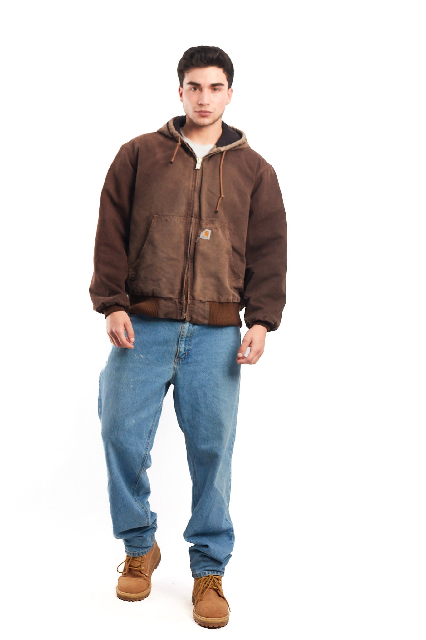 Vintage Carhartt J140 Faded Brown Duck Active Jacket (M/L)