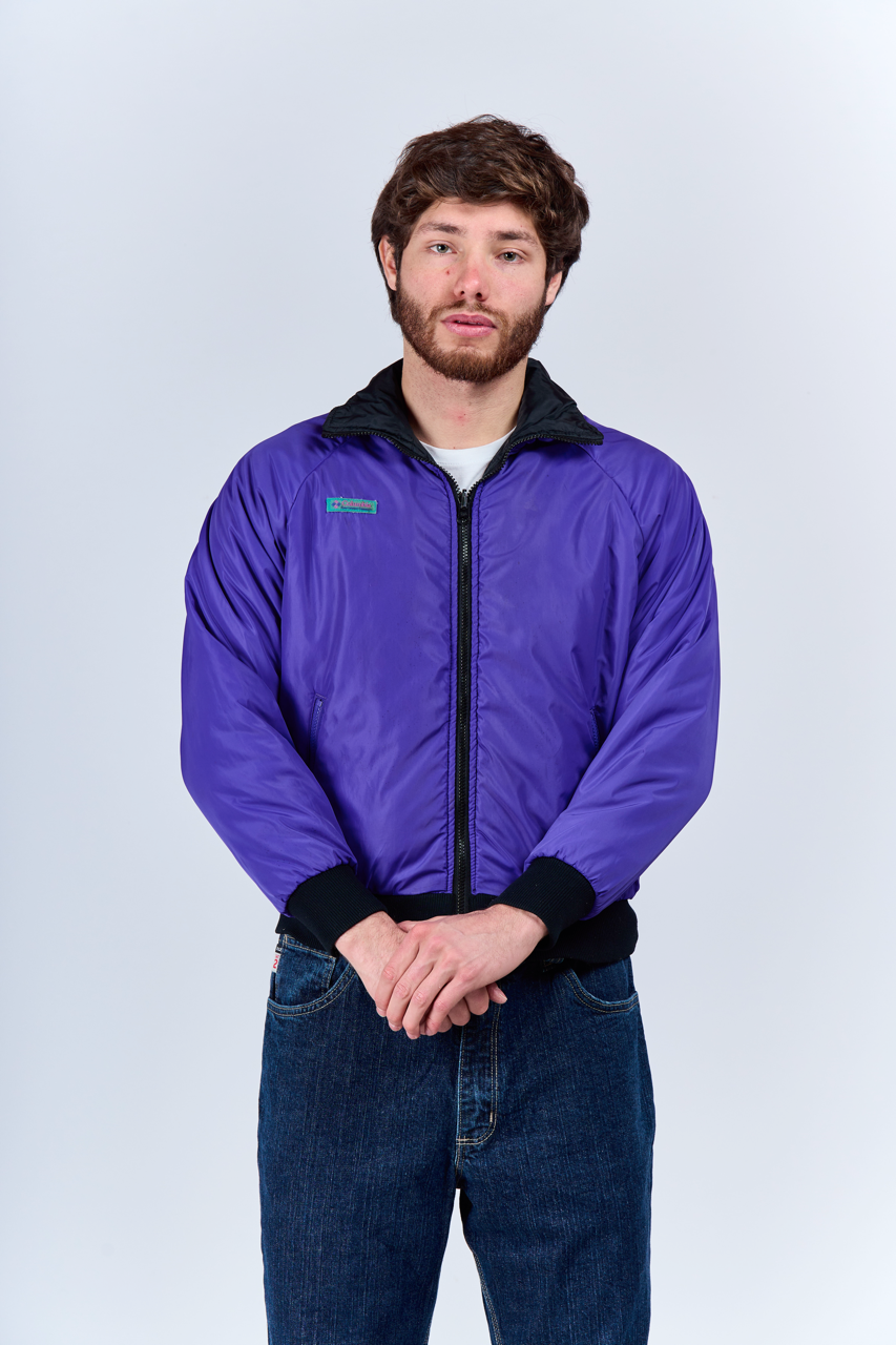 1990 Columbia Radial Sleeve Reversible Padded Jacket (S/M)