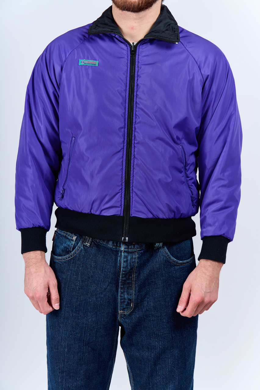 1990 Columbia Radial Sleeve Reversible Padded Jacket (S/M)