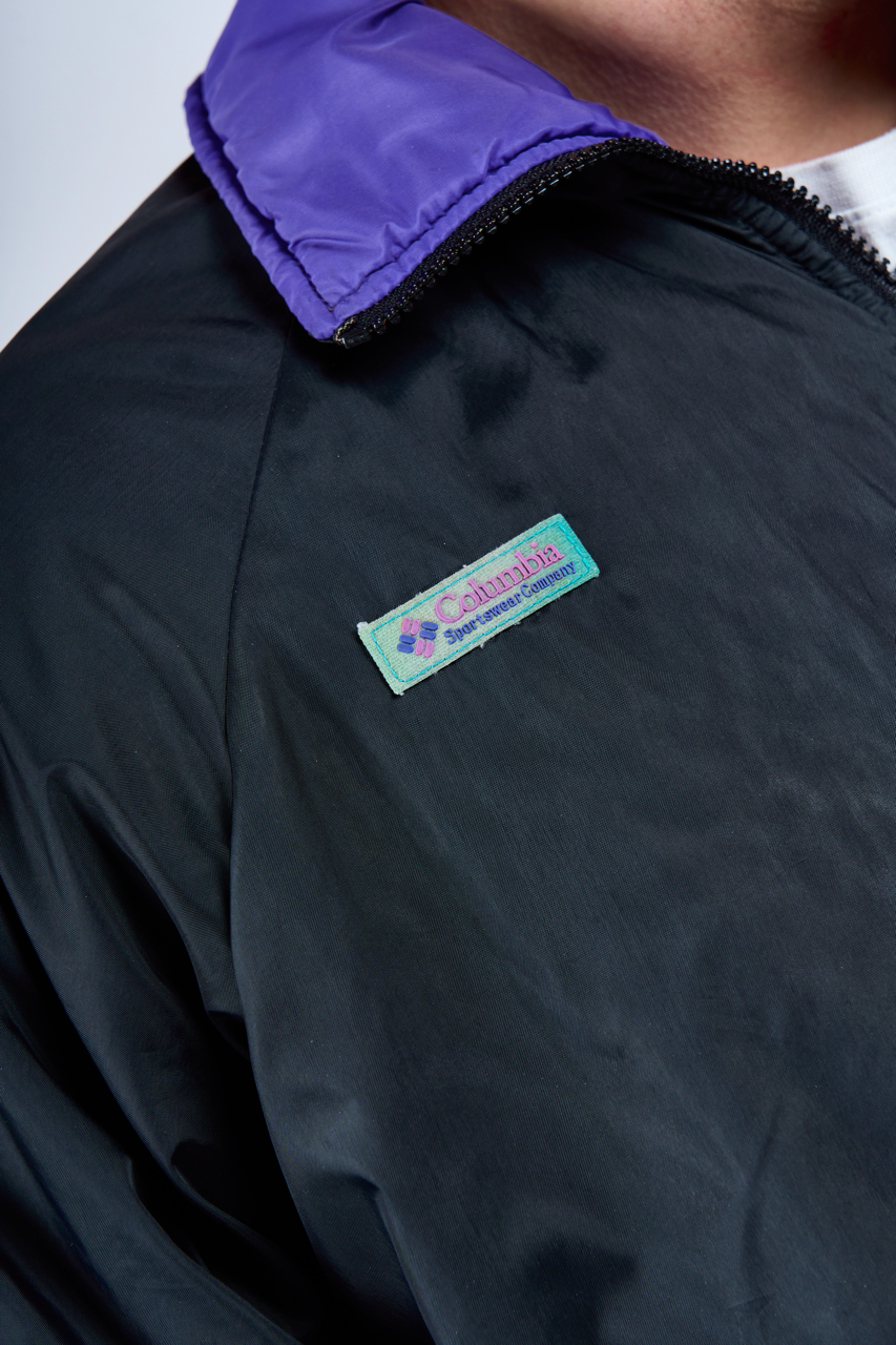 1990 Columbia Radial Sleeve Reversible Padded Jacket (S/M)