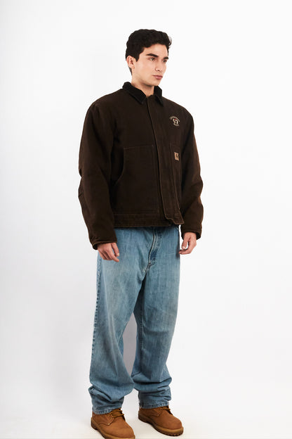 2000 Vintage Carhartt Deadborn Dark Brown Sandstone Jacket (M/L)