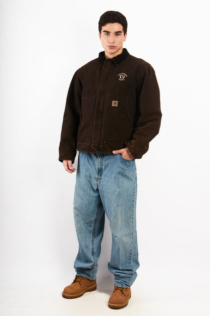 2000 Vintage Carhartt Deadborn Dark Brown Sandstone Jacket (M/L)