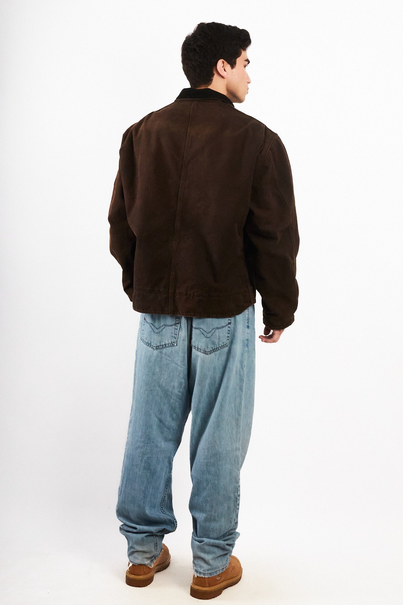 2000 Vintage Carhartt Deadborn Dark Brown Sandstone Jacket (M/L)