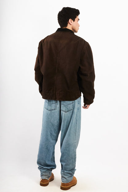 2000 Vintage Carhartt Deadborn Dark Brown Sandstone Jacket (M/L)