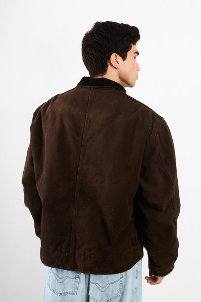 2000 Vintage Carhartt Deadborn Dark Brown Sandstone Jacket (M/L)