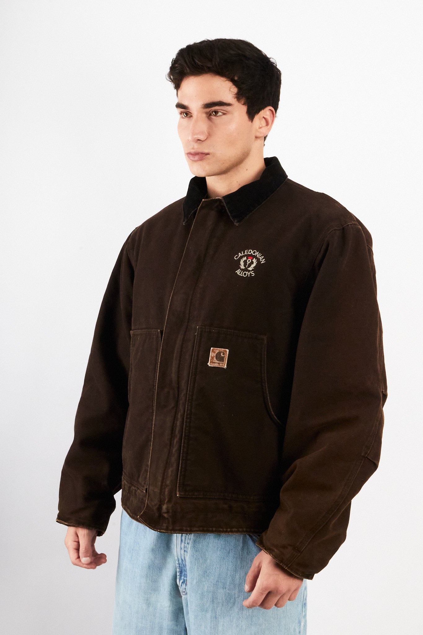 2000 Vintage Carhartt Deadborn Dark Brown Sandstone Jacket (M/L)