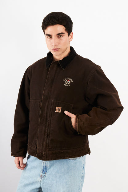 2000 Vintage Carhartt Deadborn Dark Brown Sandstone Jacket (M/L)