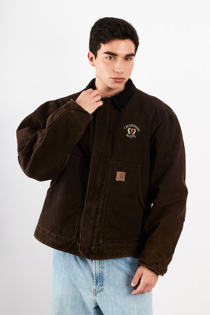 2000 Vintage Carhartt Deadborn Dark Brown Sandstone Jacket (M/L)