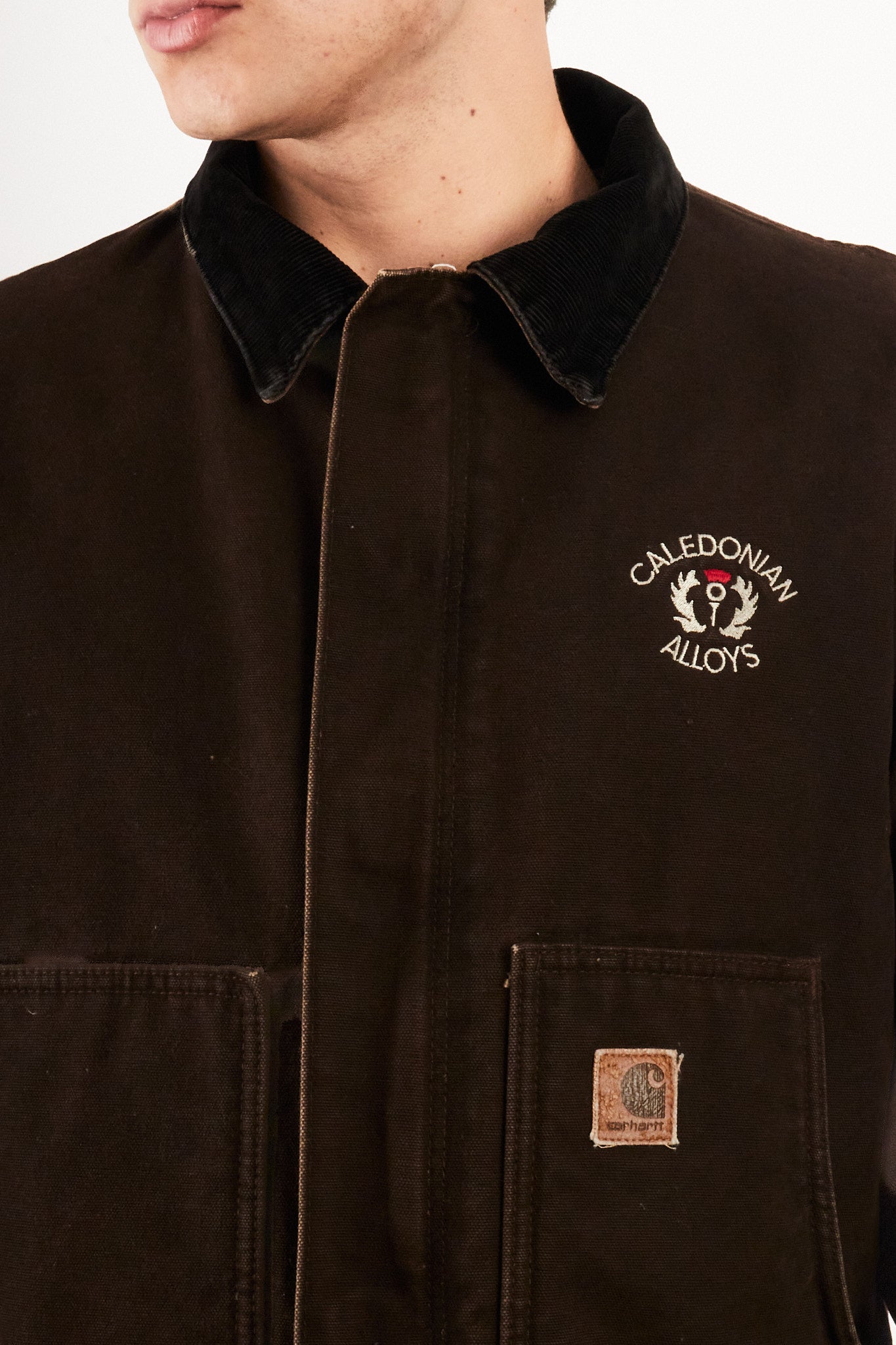 2000 Vintage Carhartt Deadborn Dark Brown Sandstone Jacket (M/L)