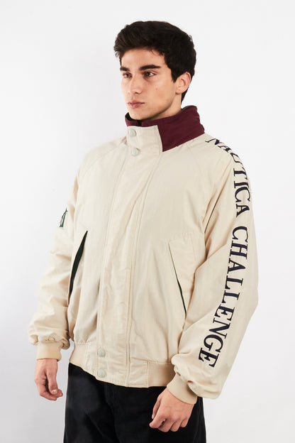 1990 Vintage Nautica Challenge J-Class 1930 Spellout Jacket (L/XL)