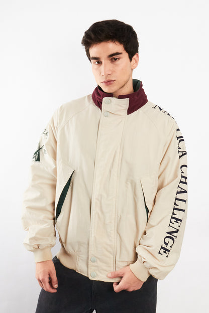 1990 Vintage Nautica Challenge J-Class 1930 Spellout Jacket (L/XL)