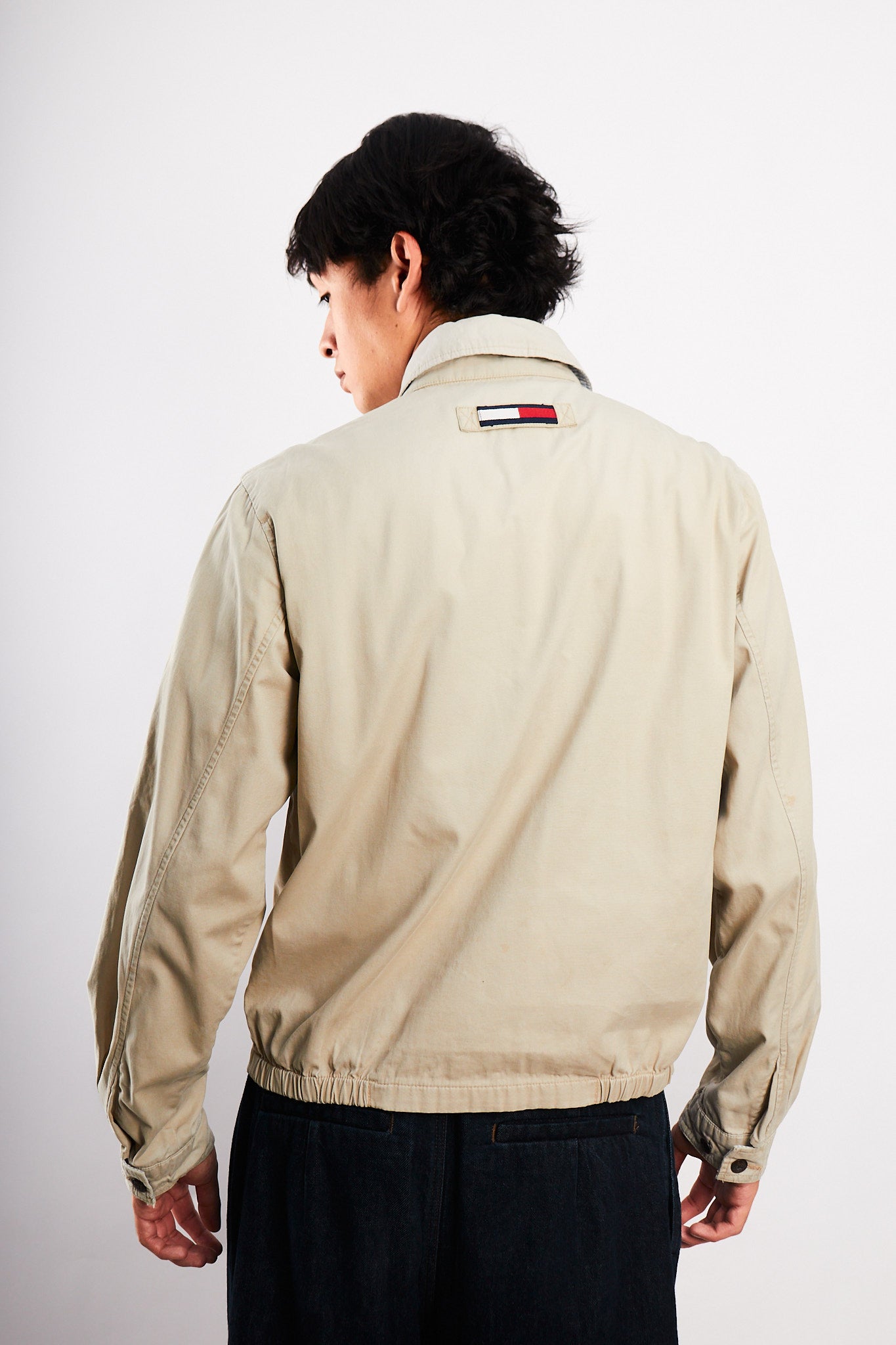 2000 Vintage Tommy Hilfiger Sand Beige Harrington (S/M)