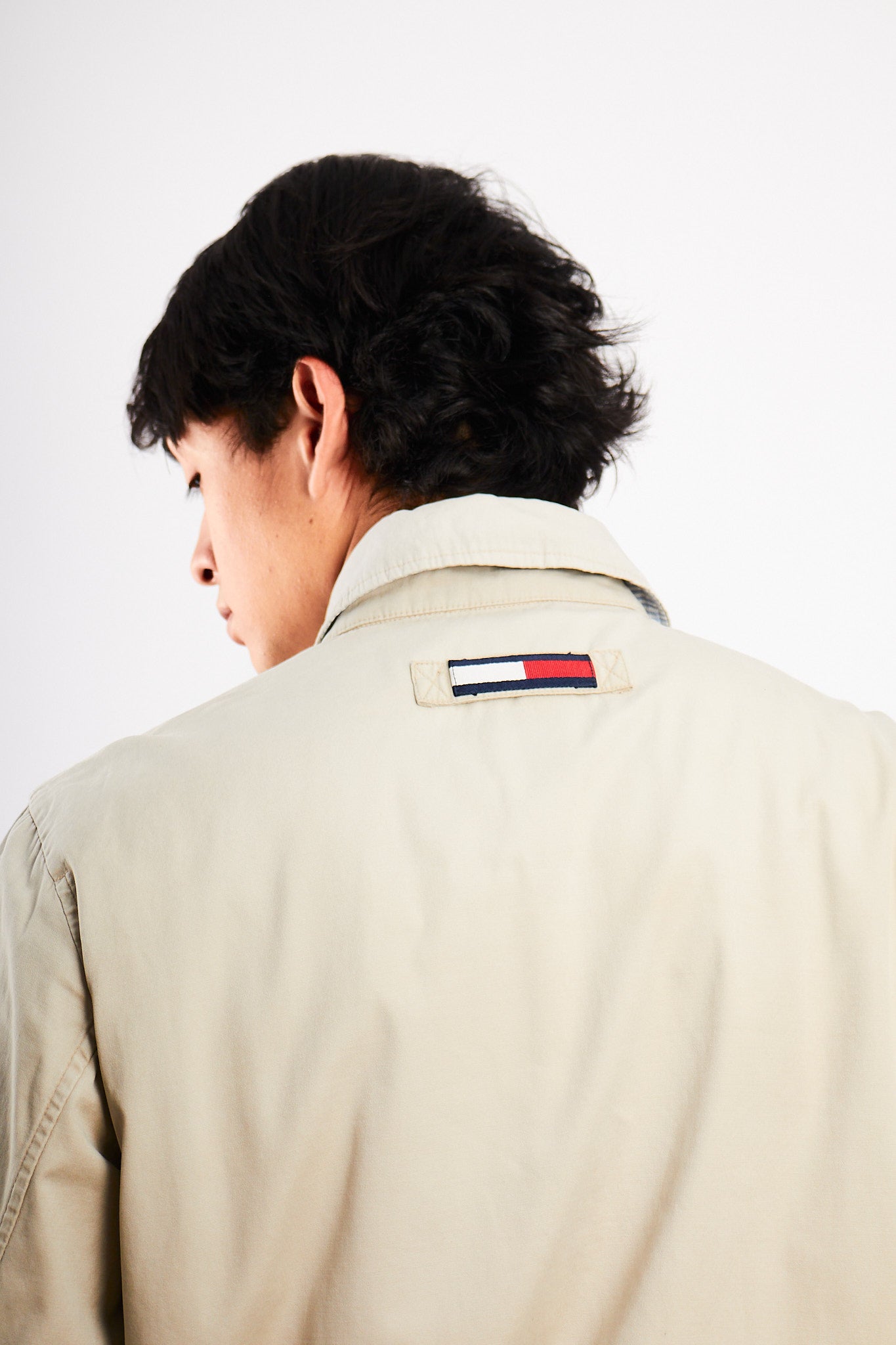 2000 Vintage Tommy Hilfiger Sand Beige Harrington (S/M)