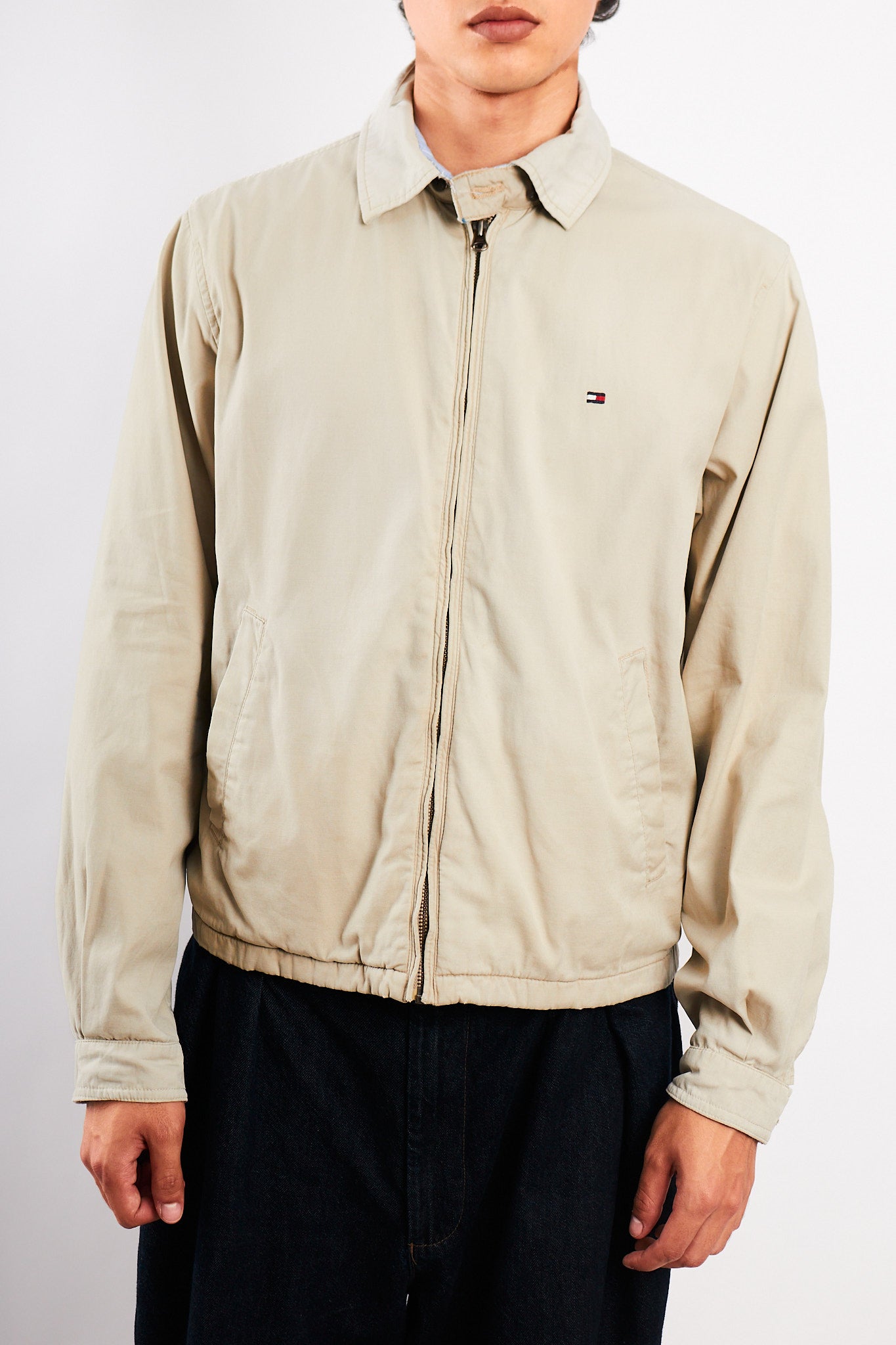 2000 Vintage Tommy Hilfiger Sand Beige Harrington (S/M)