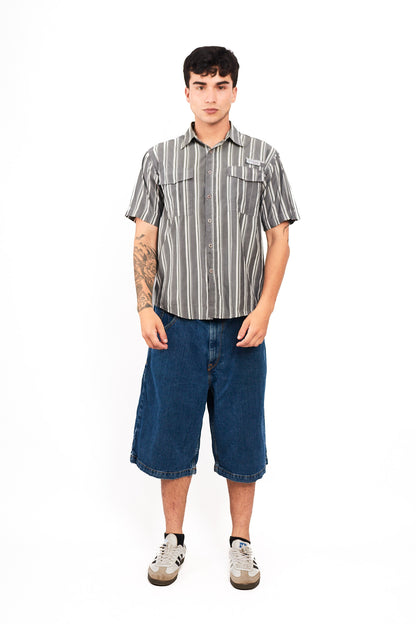 2000 Columbia PFG Striped Shirt (M)