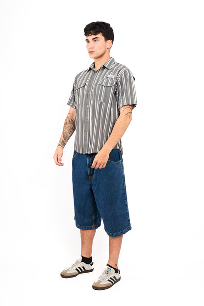 2000 Columbia PFG Striped Shirt (M)