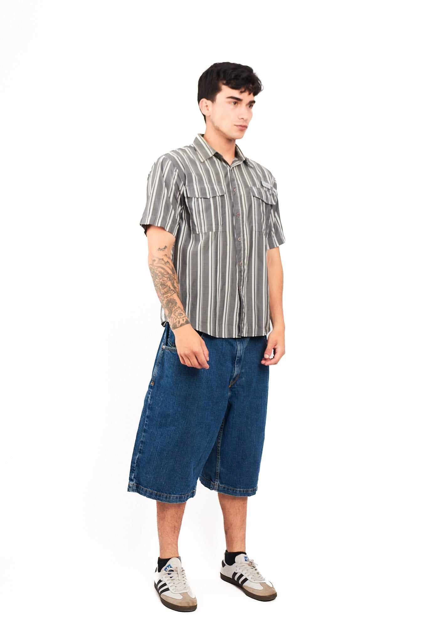 2000 Columbia PFG Striped Shirt (M)