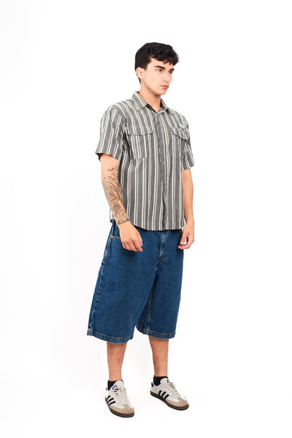 2000 Columbia PFG Striped Shirt (M)