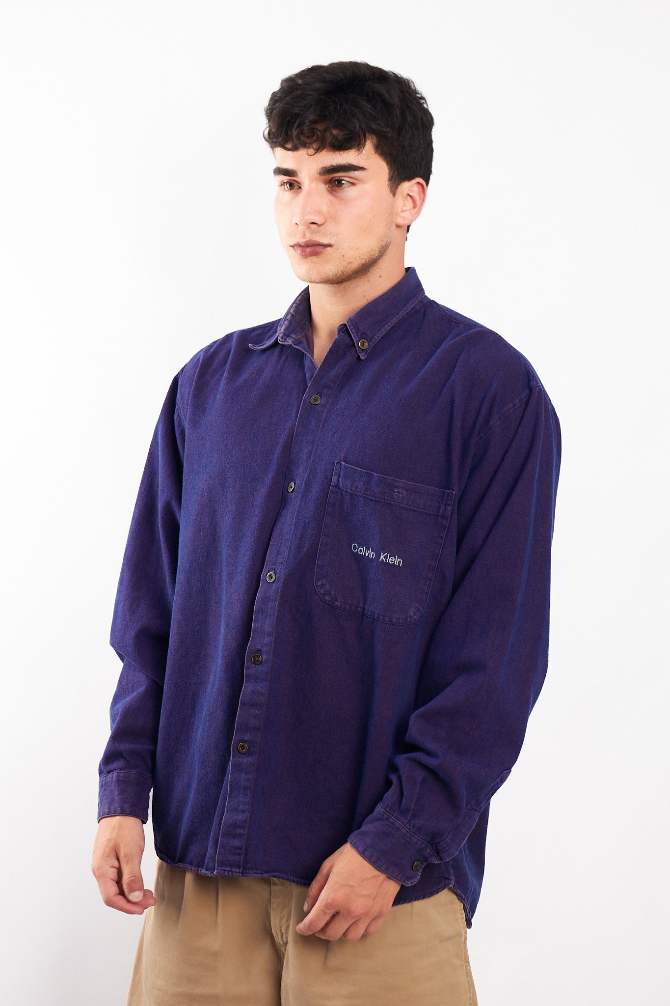 2000 Calvin Klein Purple Shirt (L)