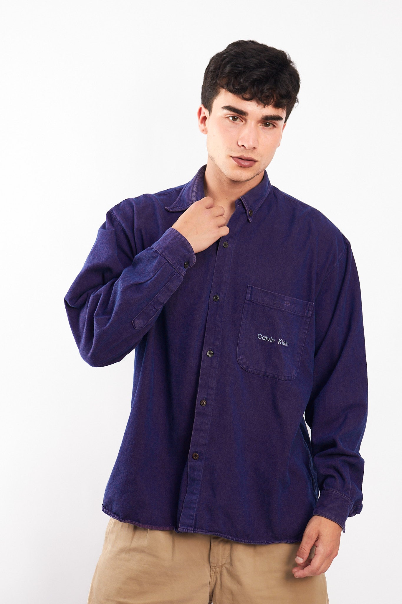 2000 Calvin Klein Purple Shirt (L)