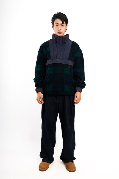 1990 Vintage Tommy Hilfiger Fleece Tartan Anorak (L)