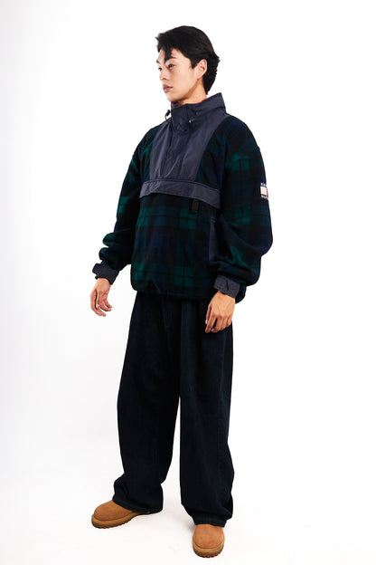 1990 Vintage Tommy Hilfiger Fleece Tartan Anorak (L)