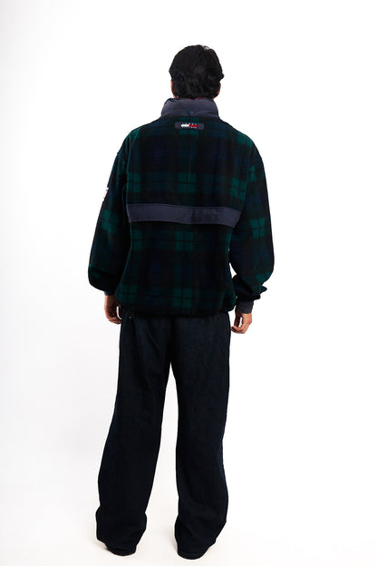 1990 Vintage Tommy Hilfiger Fleece Tartan Anorak (L)