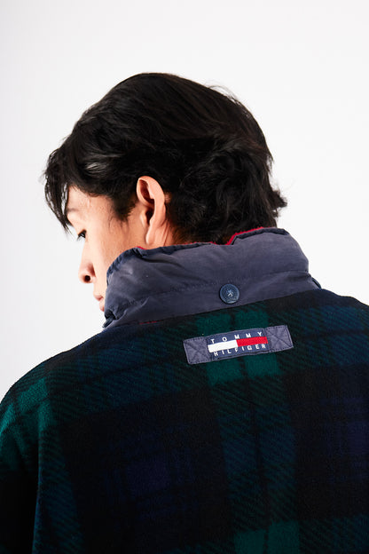 1990 Vintage Tommy Hilfiger Fleece Tartan Anorak (L)