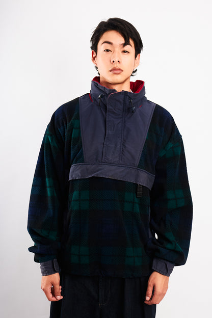 1990 Vintage Tommy Hilfiger Fleece Tartan Anorak (L)