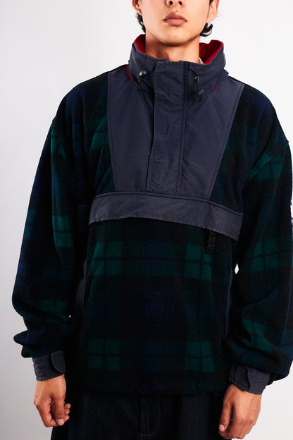 1990 Vintage Tommy Hilfiger Fleece Tartan Anorak (L)