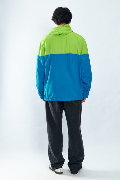 2000 Nautica Jeans Co. Colorblock Quarter Zip (L/XL)
