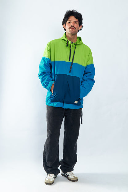2000 Nautica Jeans Co. Colorblock Quarter Zip (L/XL)